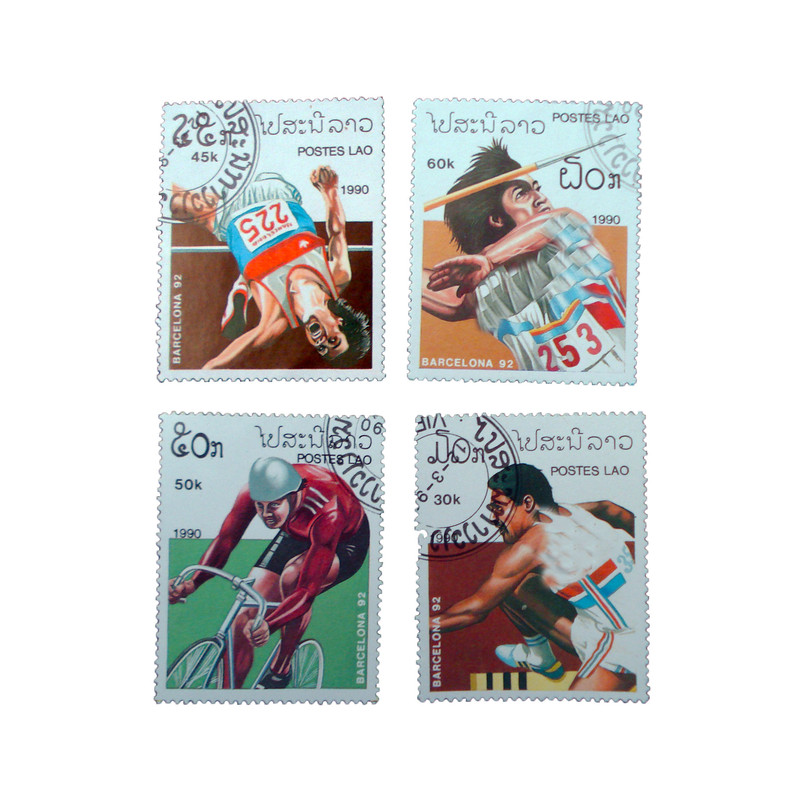 تمبر یادگاری مدل ورزشی کد bc-2163 مجموعه 4 عددی