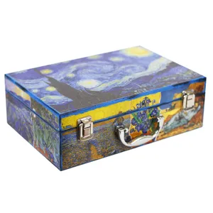 جعبه هدیه  طرح چمدان مدل آسمان پر ستاره کد H12