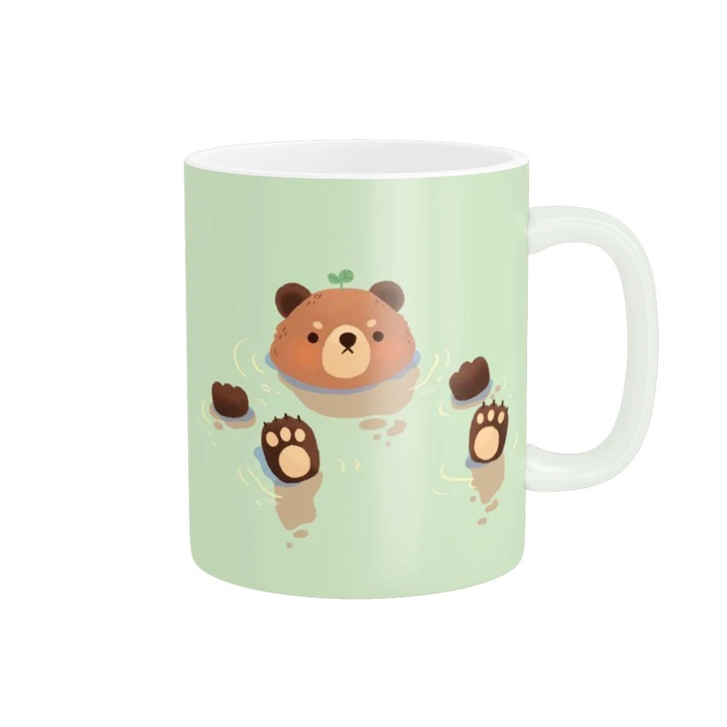 ماگ پاد آفرین طرح خرس شناور کد 372