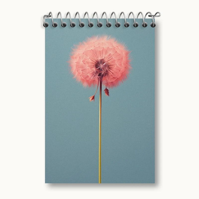 دفتر یادداشت 50 برگ خندالو مدل قاصدک صورتی کد F2807