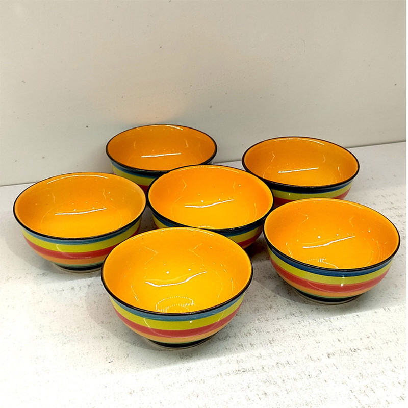 کاسه چینی مدل رنگین کمان کد 20مجموعه 7 عددی