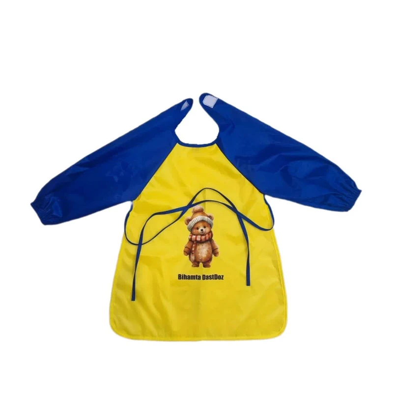 پیشبند نقاشی بی همتا دست دوز مدل خرس کوچولو کد BY210P