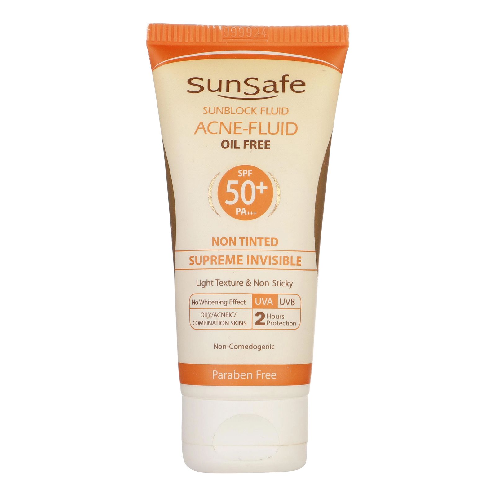 کرم ضد آفتاب بی رنگ سان سیف spf50 مدل ACNE-FLUID مناسب پوست مختلط حجم 50 میلی لیتر -  - 1