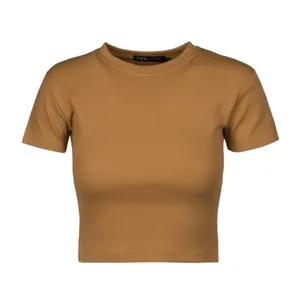 کراپ‌تاپ آستین کوتاه زنانه مدل Sb-M-01845-br