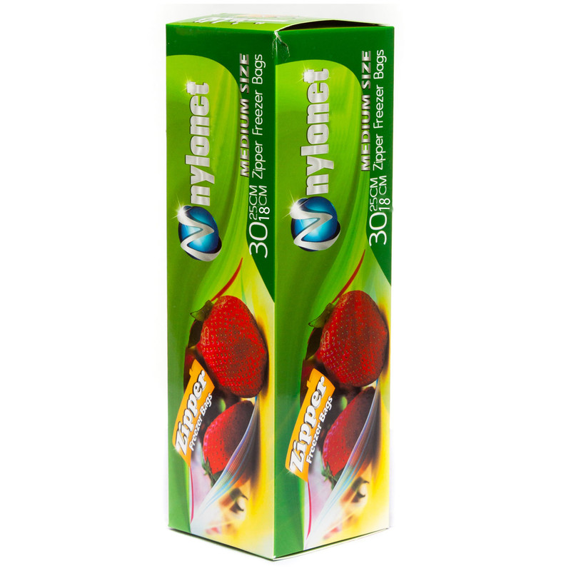 کیسه زیپ دار نایلونت مدل Sz102v بسته 30 عددی