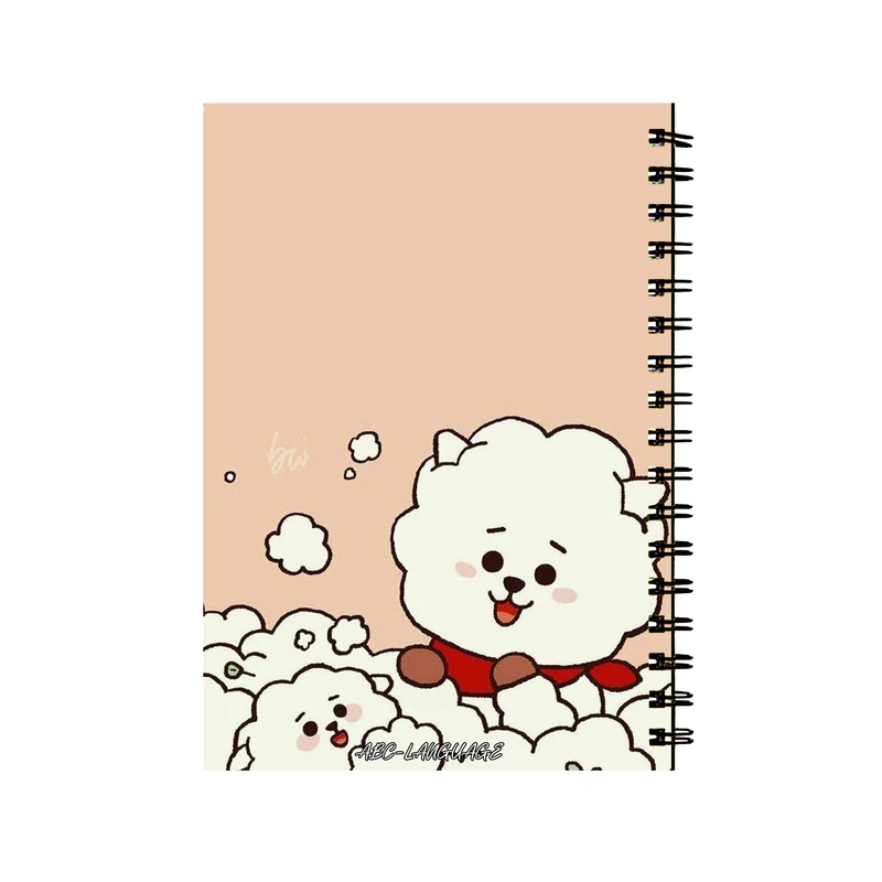 دفتر زبان 50 برگ طرح کاراکتر آرجی فانتزی کد 348