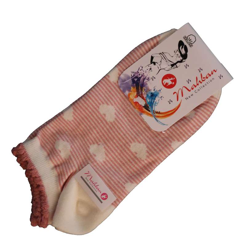 جوراب دخترانه مهبان مدل قلب کد 8459