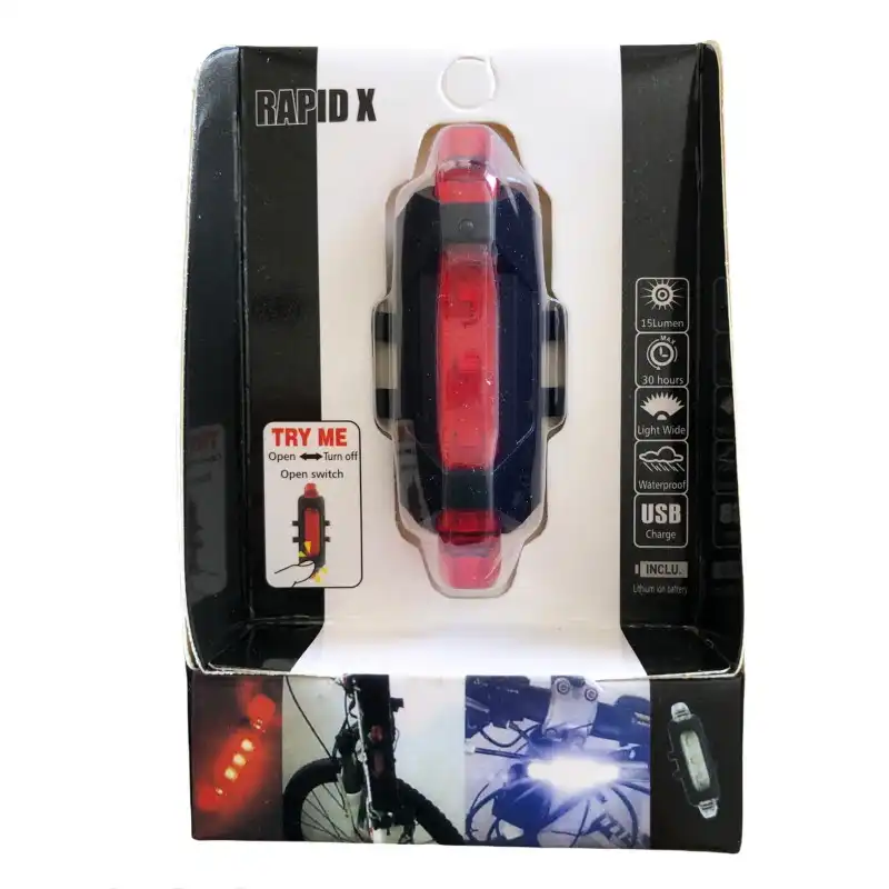 چراغ عقب دوچرخه مدل شارژی