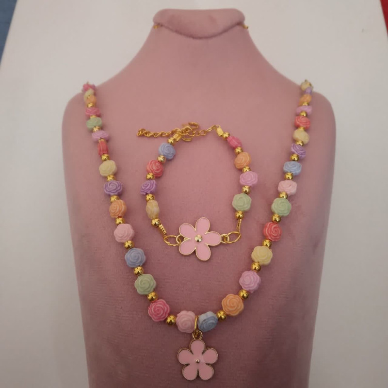 نیم ست دخترانه مدل گل