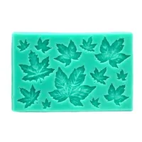 قالب فوندانت طرح برگ پاییزی