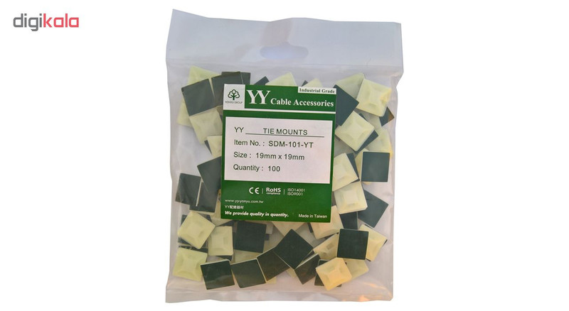 پایه بست کمربندی چسبی وای وای مدل SDM-101-YT سایز 19×19