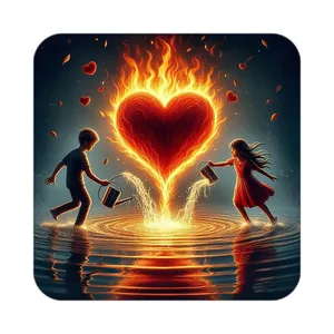 زیر لیوانی کاکتی مدل عاشقانه کد mp11229