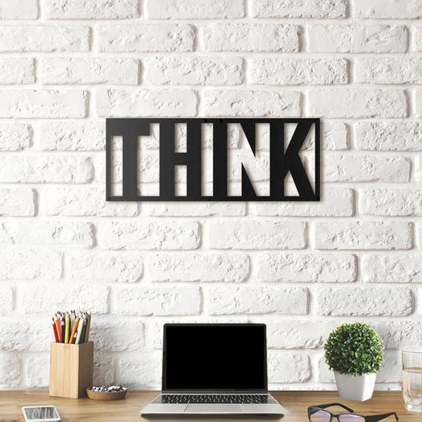 استیکر چوبی آتینو طرح Think استیکر چوبی آتینو طرح Think