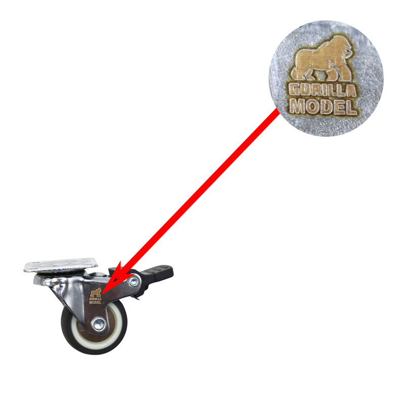 چرخ کفی‌دار گردان مدل ترمز دار گوریلا کد YPT-GARDAN-30MM