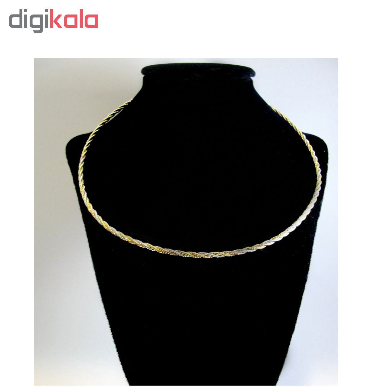 گردنبند نقره زنانه مدل طوق بافت