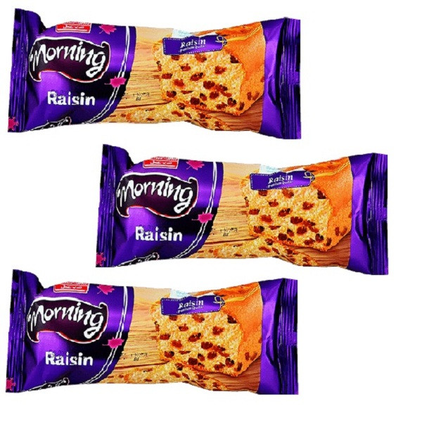 کیک کشمشی مورنینگ شیرین عسل بسته 3 عددی