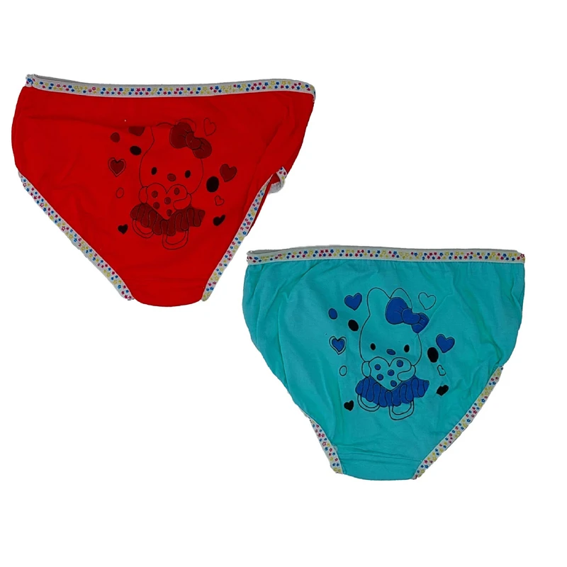 شورت دخترانه مدل خرگوش پاپیون نخی اورانوس کد 1676C مجموعه 2 عددی