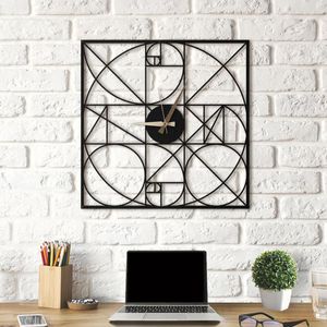 ساعت دیواری آتینو طرح Fibonacci کد XL