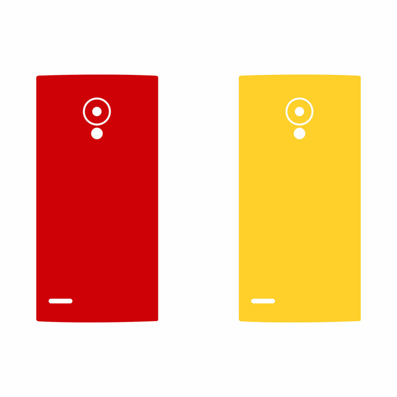 برچسب پوششی مدل X05-Yellow&Pink مناسب برای گوشی موبایل ال جی FX0 Firefox مجموعه دو عددی