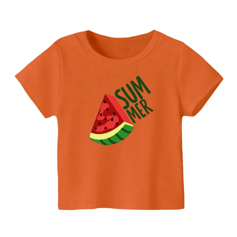 تی شرت آستین کوتاه بچگانه مدل هندوانه یلدایی کد 53