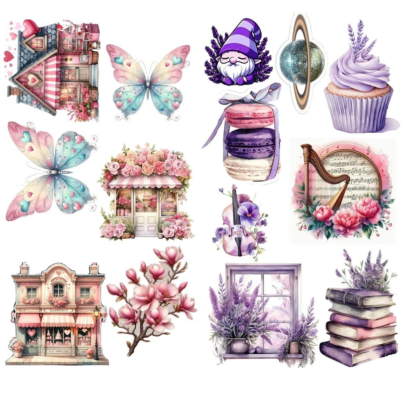 استیکر لپ تاپ و موبایل مدل انرژی مثبت مجموعه 14 عددی  