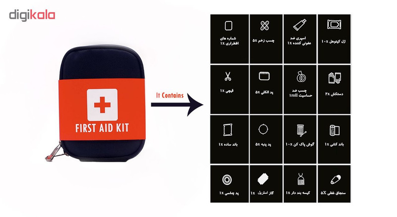 جعبه کمک های اولیه مدل FAK-PTK001 جعبه کمک های اولیه مدل FAK-PTK001