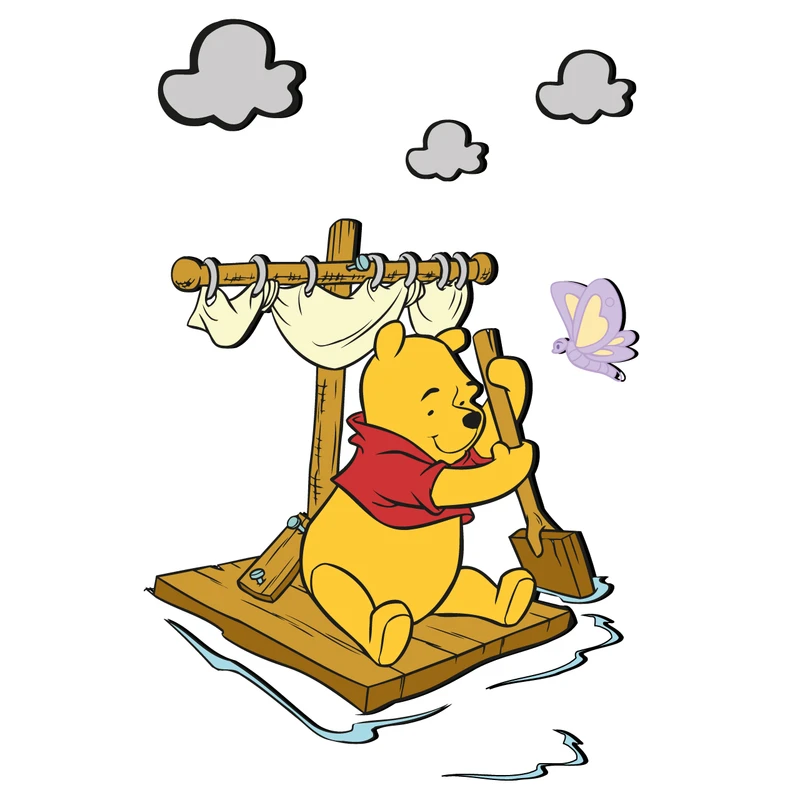 استیکر چوبی ژیوار طرح Pooh