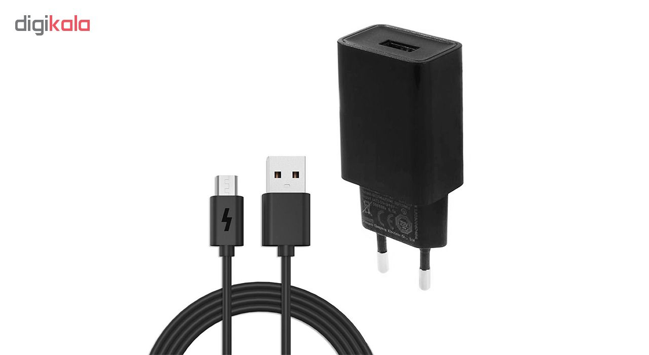 شارژر دیواری شیائومی مدل MDY-03-AF به همراه کابل تبدیل USB به microUSB شیائومی
