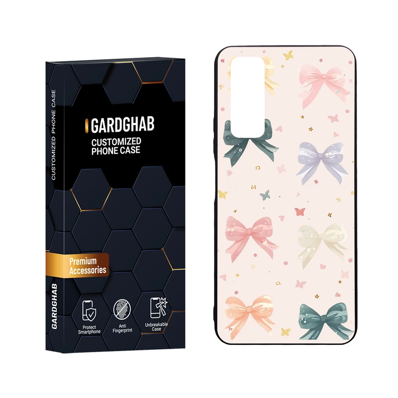 کاور گارد قاب مدل دور ژله ای پشت گلس دخترانه مناسب برای گوشی موبایل هوآوی Y7a