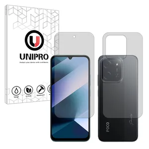 Unipro Star 4 model matte screen protector suitable for Xiaomi Poco C85 Mobile phone along with the back protector