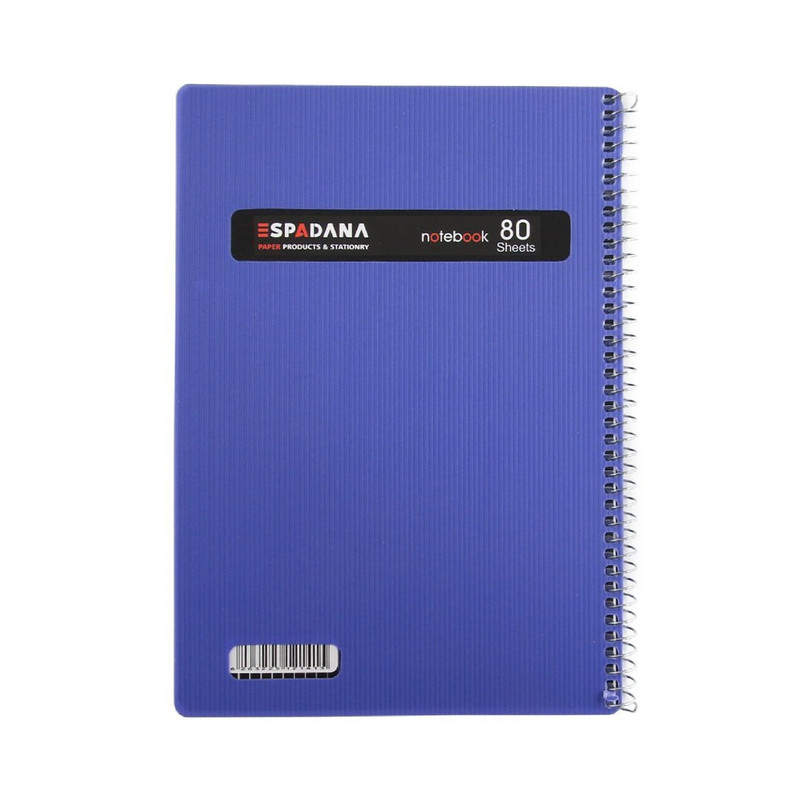 دفتر مشق 80 برگ اسپادانا مدل استریپ کد 841678910 مجموعه 5 عددی