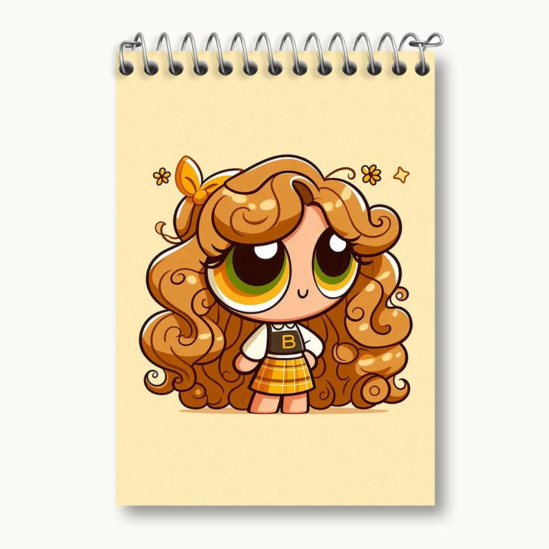 دفتر یادداشت 50 برگ خندالو طرح دختران نیرومند (The Powerpuff Girls) کد N2114