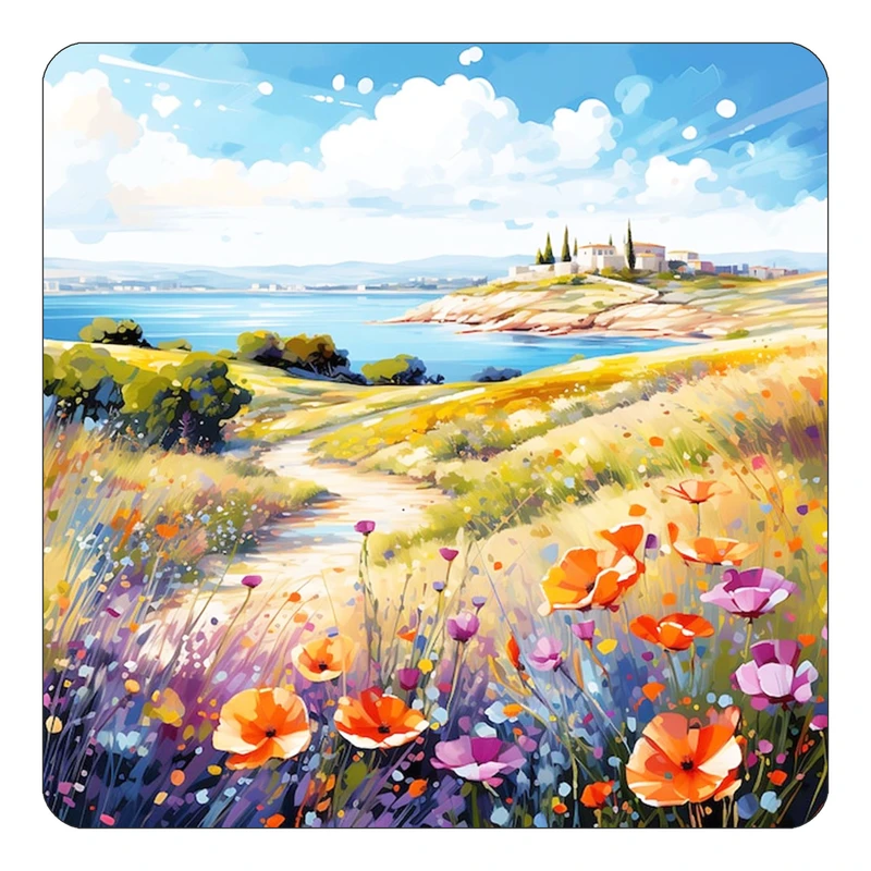 مگنت کاکتی طرح نقاشی رنگ روغن مدل mp73636