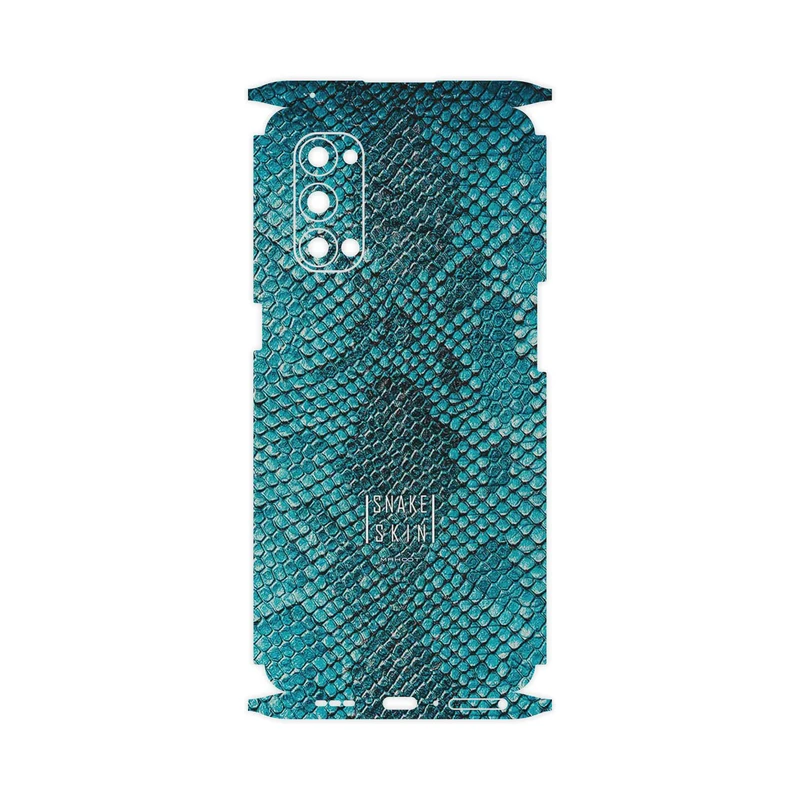 برچسب پوششی ماهوت مدل Blue Snake Skin-FullSkin مناسب برای گوشی موبایل اپو Reno4 Pro 5G