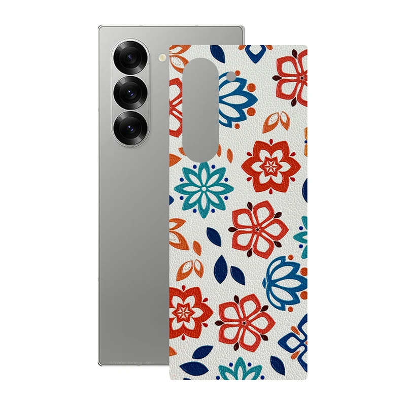 برچسب پوششی ریمکس مدل Leth طرح گل مناسب برای گوشی موبایل سامسونگ Galaxy Z Fold6