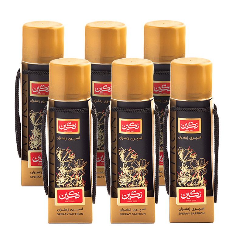 اسپری زعفران نگین - 80 گرم بسته 6 عددی