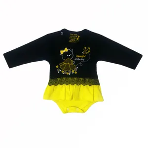 بادی آستین بلند نوزادی تن آزین کد a50