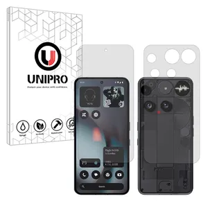 Uni pro Star 4 model transparent screen protector suitable for Nothing Phone 3 mobile phone along with the back protector