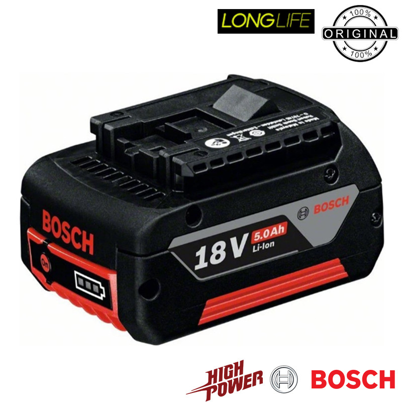باتری 18 ولت بوش مدل لیتیوم یونی 5 آمپر ساعت GBA 18V 5AH
