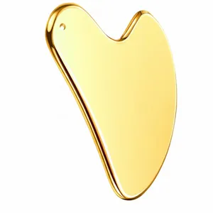 ماساژور دستی صورت مدل گواشا استیل کد ۲ 