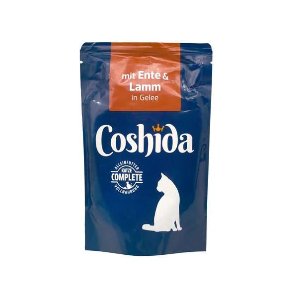 غذای پوچ گربه کوشیدا مدل ژلی طعم بره و اردک وزن 100 گرم