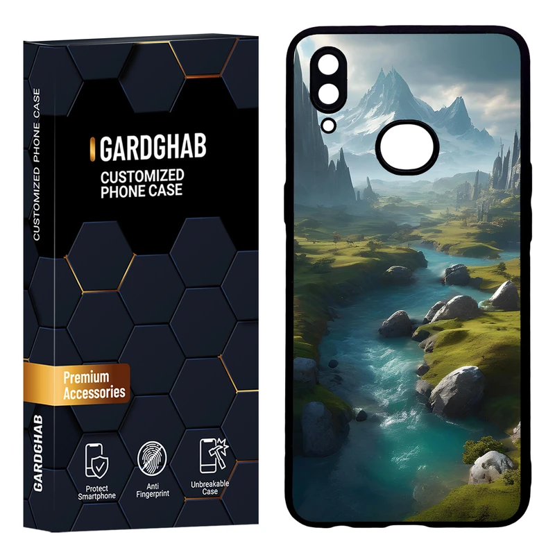 کاور گارد قاب مدل دور ژله ای هنری مناسب برای گوشی موبایل سامسونگ Galaxy A10s