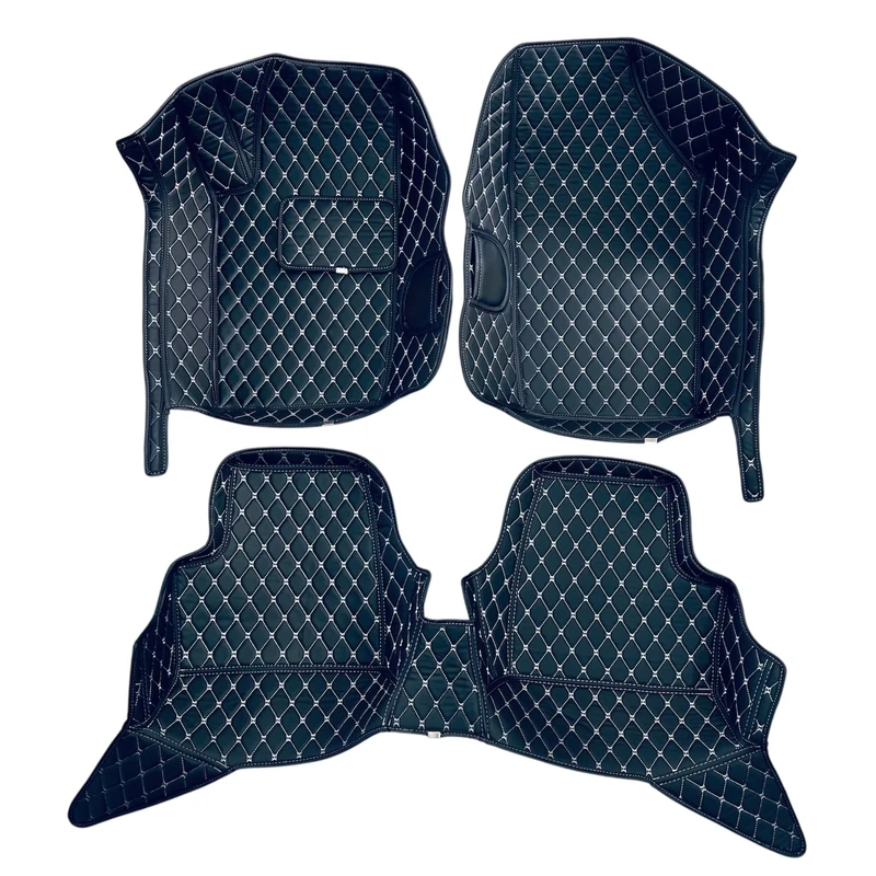 کفپوش 5 بعدی خودرو مدل Ts چرم گلدوزی مناسب برای پژو 206