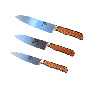 چاقو مدل مرواريد زنجان مجموعه 3 عددی