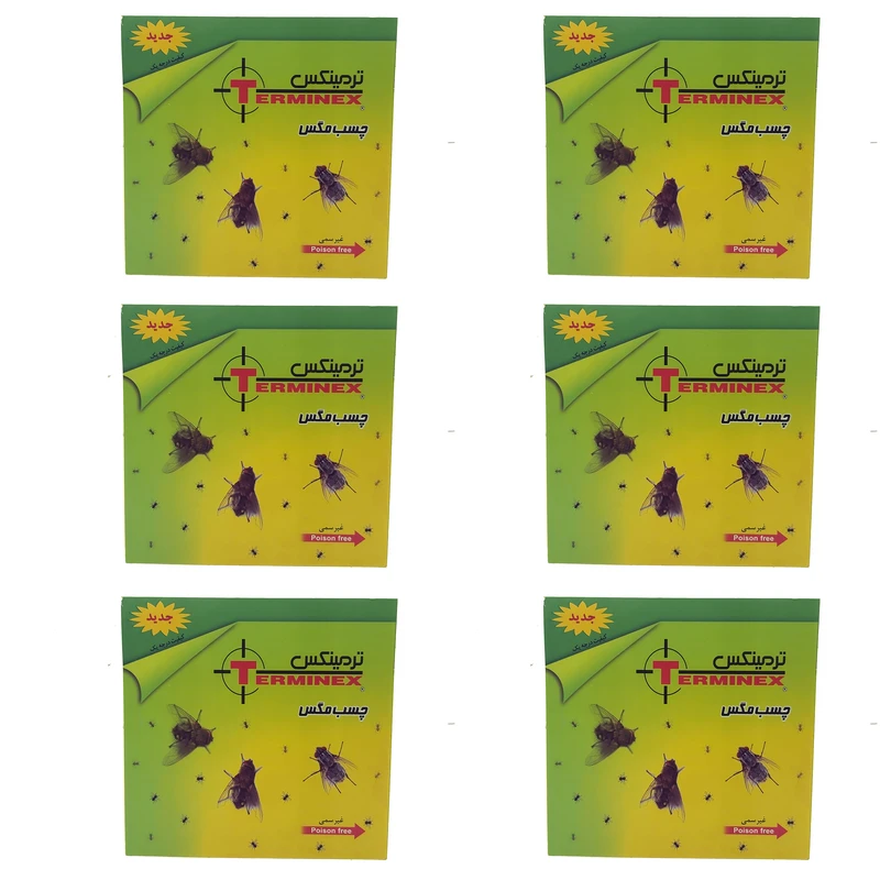  چسب مگس کُش و حشره کُش ترمینکس مدل Kartijadid-06 بسته 6 عددی