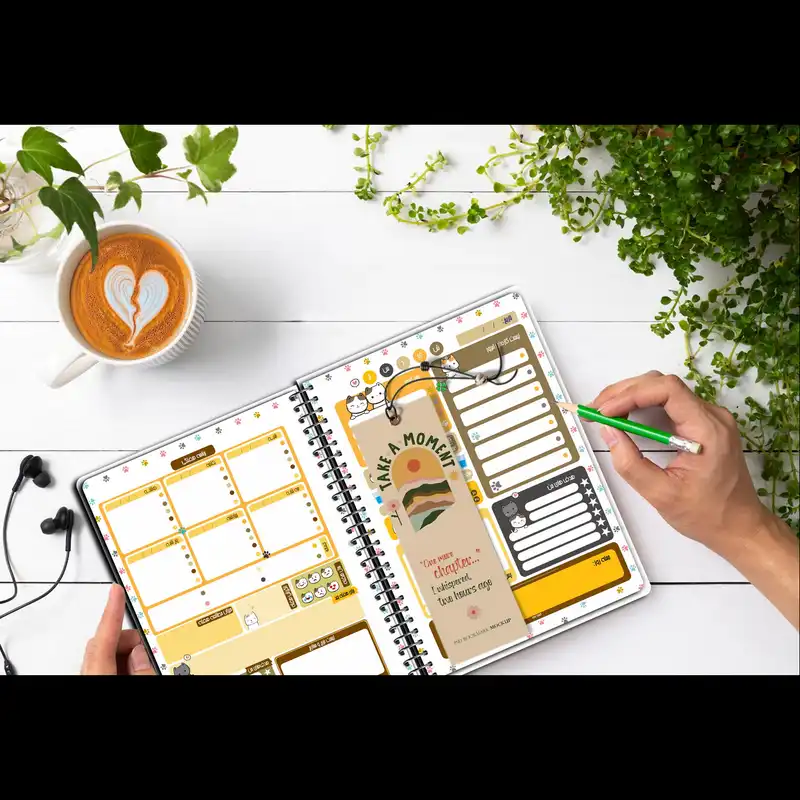 دفتر برنامه ریزی مستر راد طرح جدید گربه فانتزی مدل پالت کد cat kawaii-1585