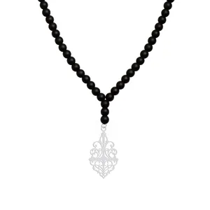 گردنبند نقره زنانه هایکا مدل اسلیمی n.ha1 - 396