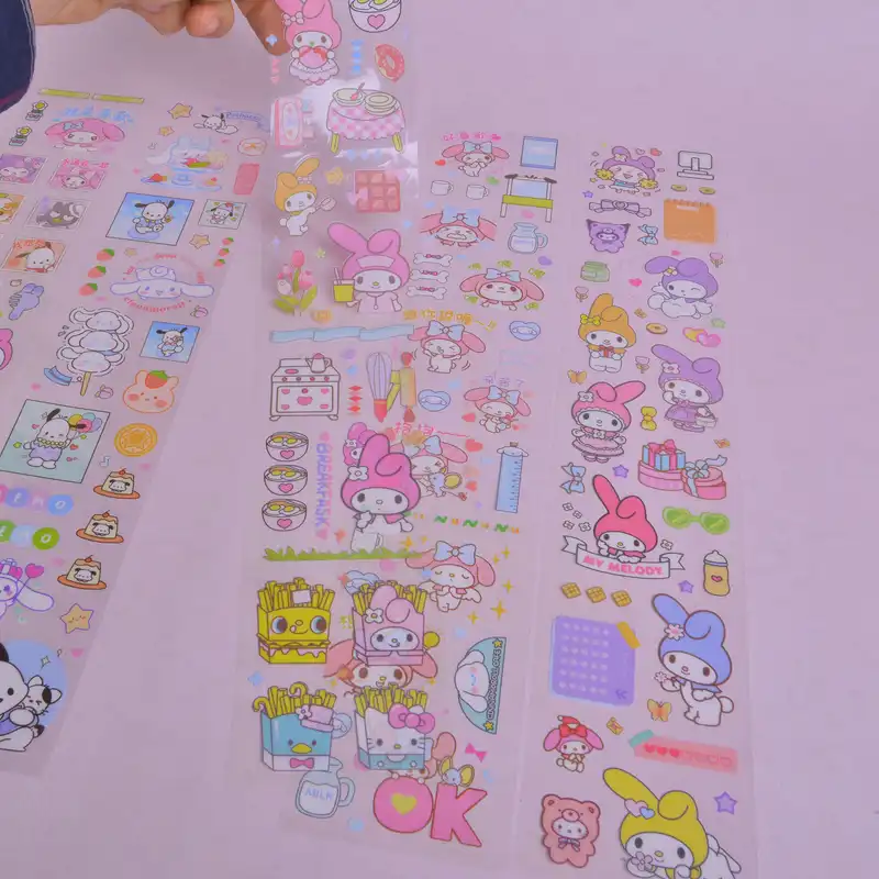 برچسب مدل برش خورده طرح کرومی و ملودی بسته 5 عددی