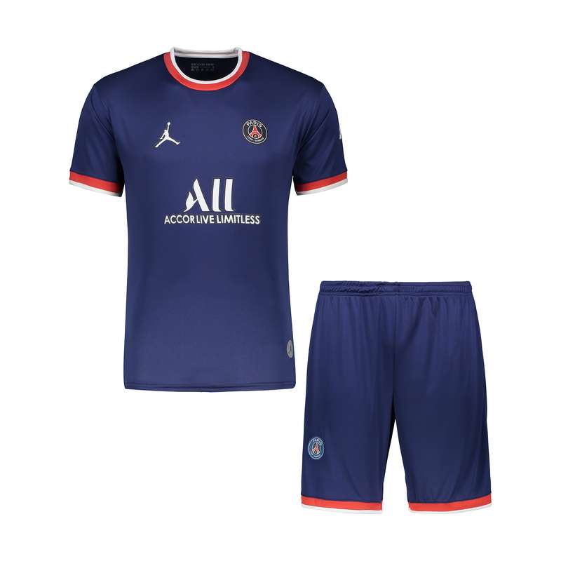 ست تی شرت و شورت ورزشی مردانه طرح پاریسن ژرمن مدل 2022