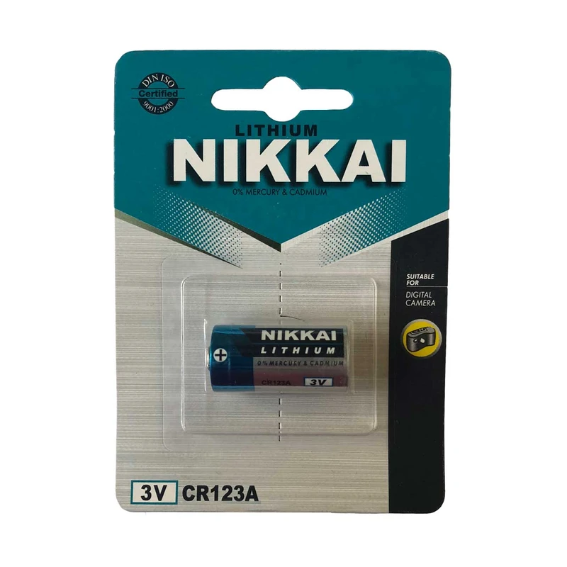 باتری لیتیومی CR123 نیکای مدل Lithium